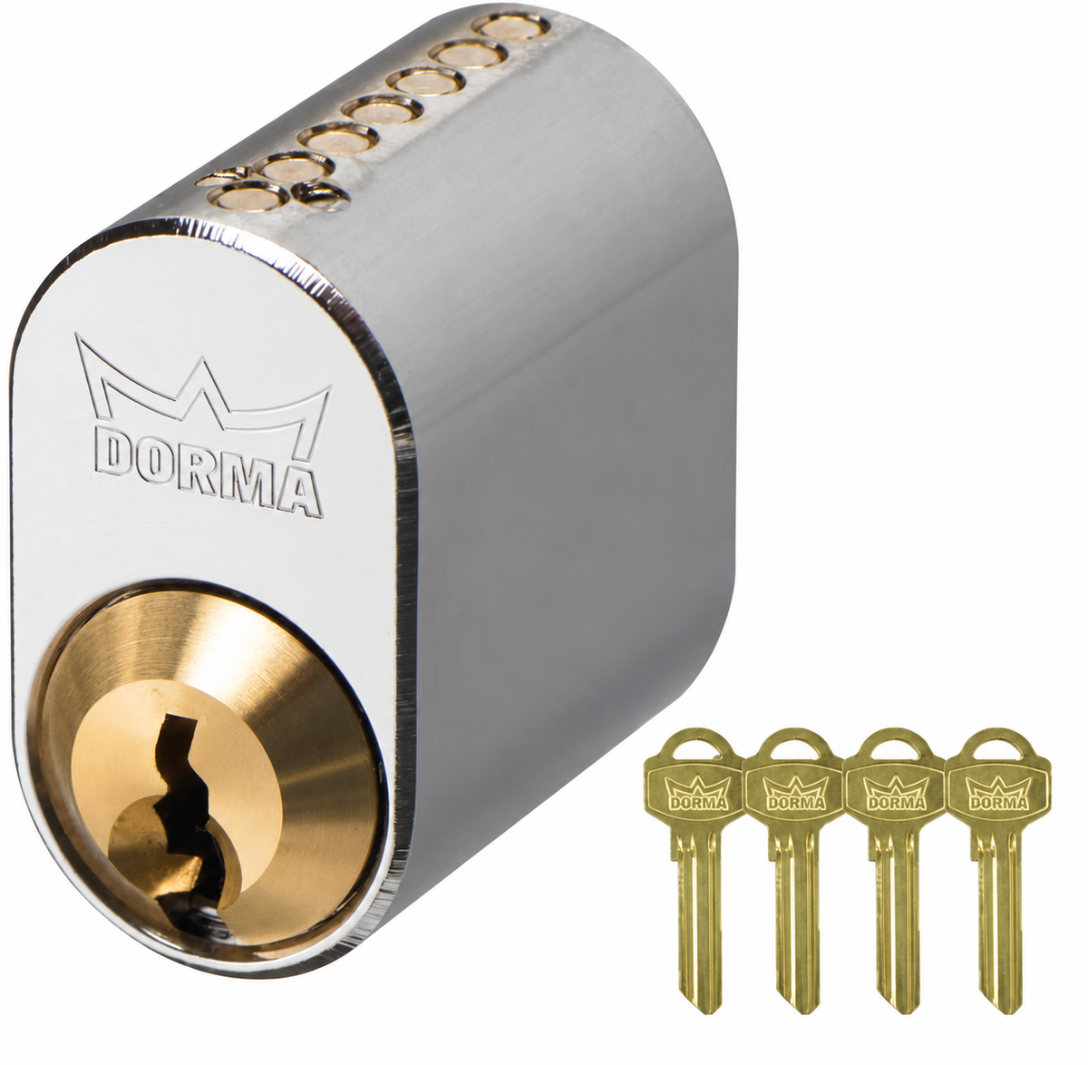 Ny cylinder inklusive 4 nycklar
