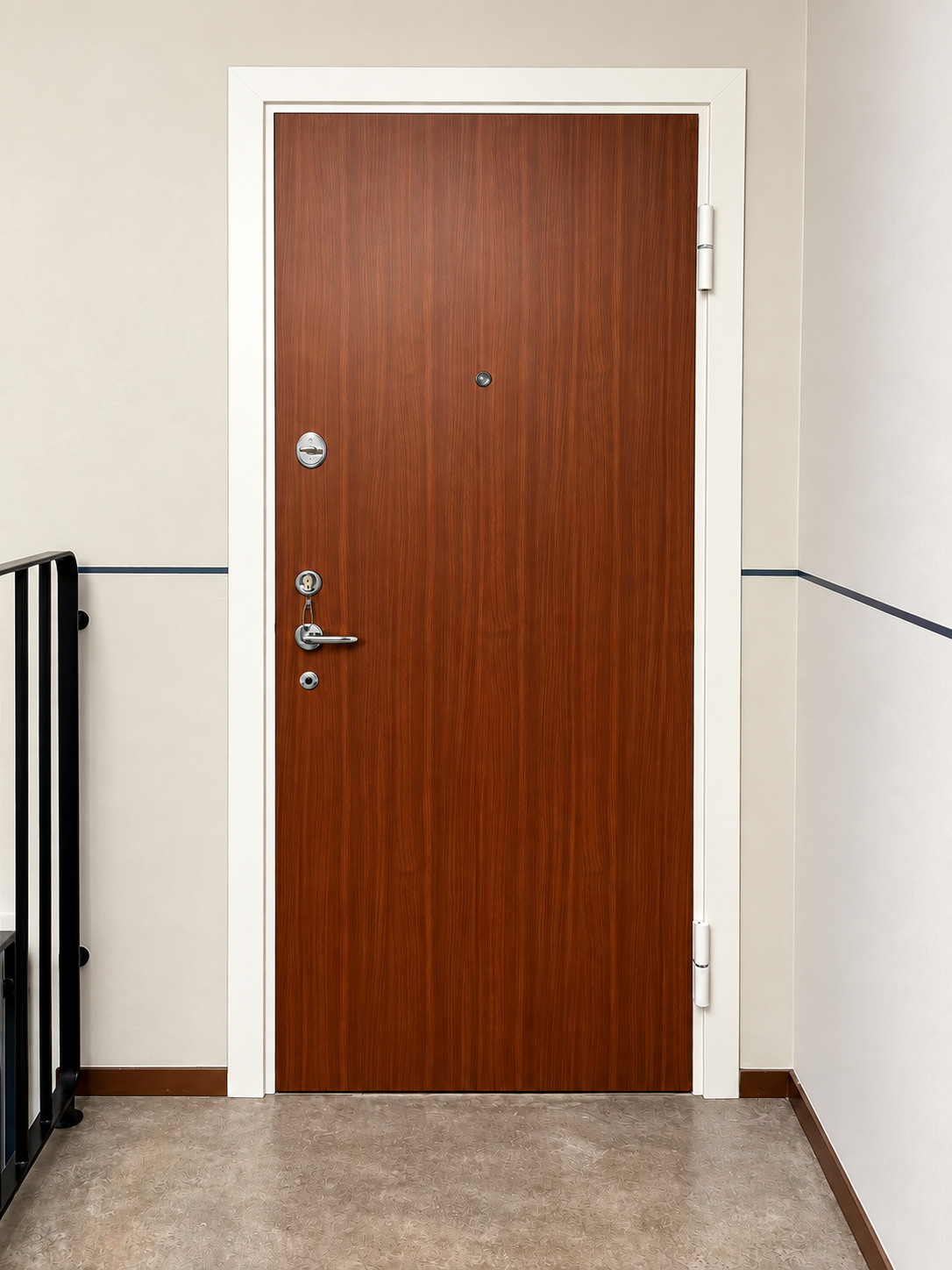 PDK4 M10 – Mahogny – utan brevinkast – Högerhängd